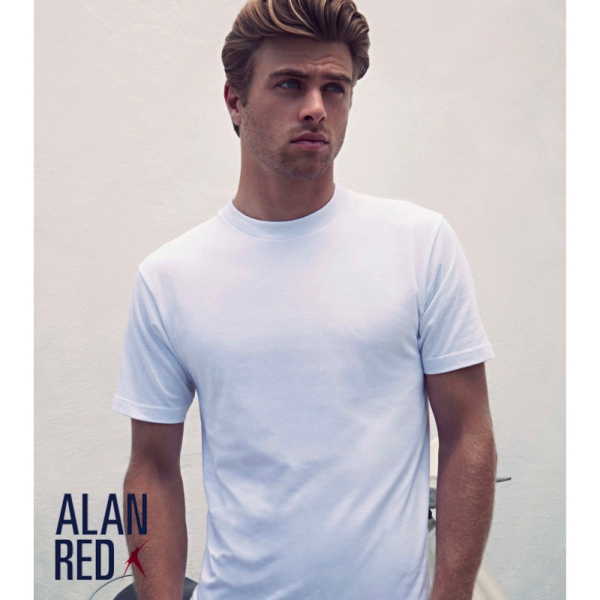 Alan Red t-shirt ronde hals  3129-01 White 2