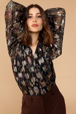 Freebird blouse  Beandra Wv-Jacquard-Paisley-24-4-1745 6