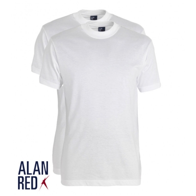 Alan Red t-shirt ronde hals  3129-01 White