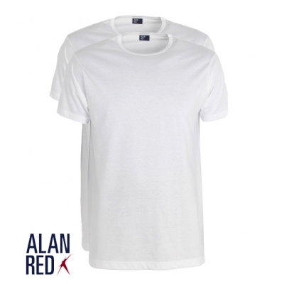 Alan Red t-shirt  6672-01 White