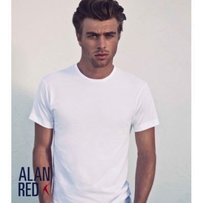 Alan Red t-shirt  6672-01 White 2