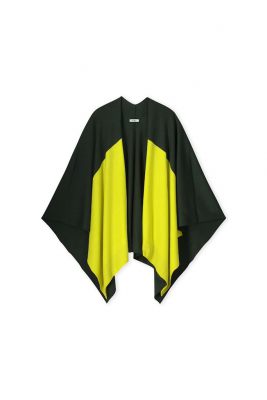 KYRA poncho  Colorblock poncho-w24-359