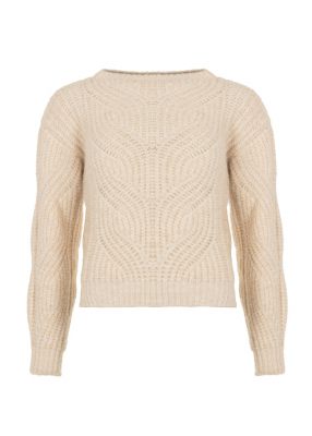 Freebird trui  Kathleen Knit-Lurex-Cable-24-3-1764