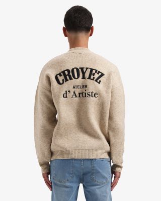 Croyez sweater  CR2-AW24-12-296 Beige/Black 4