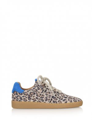 DWRS sneaker  poona leopard-sand/kobalt