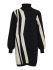 Black/Sandshell vertical stripes